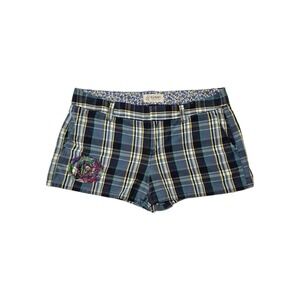 Old Navy 1994 Vintage Y2K Women's Low Rise Plaid Shorts‎ 100% Cotton Size 8